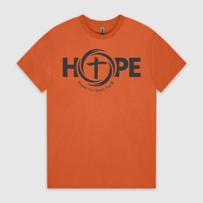 HOPE, Heaven on Planet Earth in Black Unisex T Shirt Thumbnail