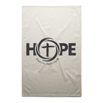Black HOPE Heaven on Planet Earth Tea Towel Thumbnail