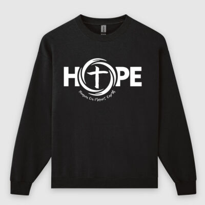 White HOPE Heaven on Planet Earth Unisex Sweatshirt Thumbnail