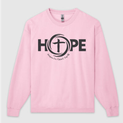 Black HOPE Heaven on Planet Earth Unisex Sweatshirt Thumbnail