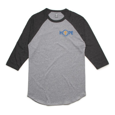 Blue Small HOPE Unisex Raglan Tee Thumbnail