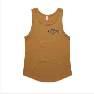 Black HOPE Ladies Regular Fit Tank Top Thumbnail