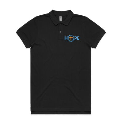 HOPE Embroidered Left Chest Men's Cotton Polo Shirt Thumbnail